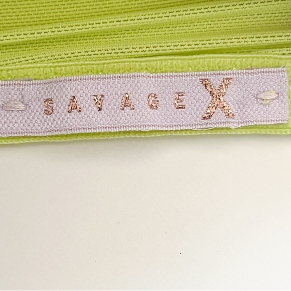 Savage X Fenty Lace Bra Lime Green Embroidered – Size 32C - Picture 8 of 10
